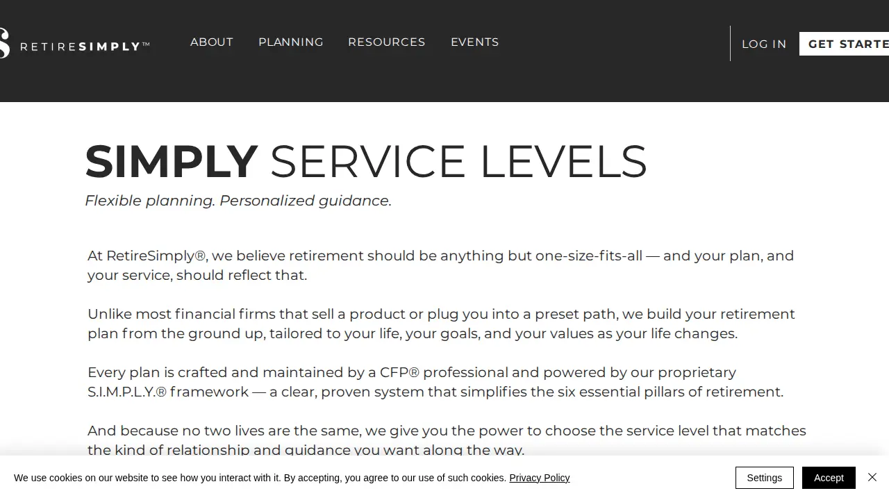RetireSimply page