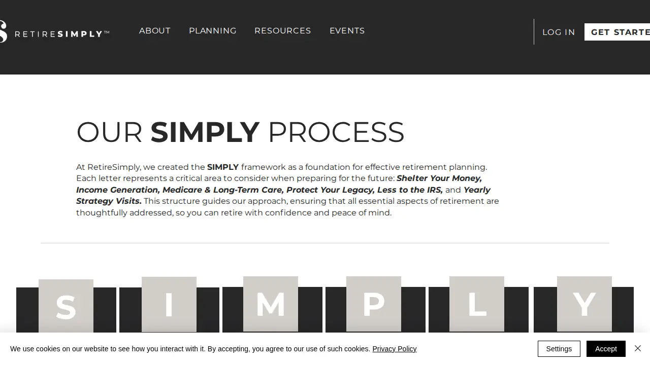 RetireSimply page