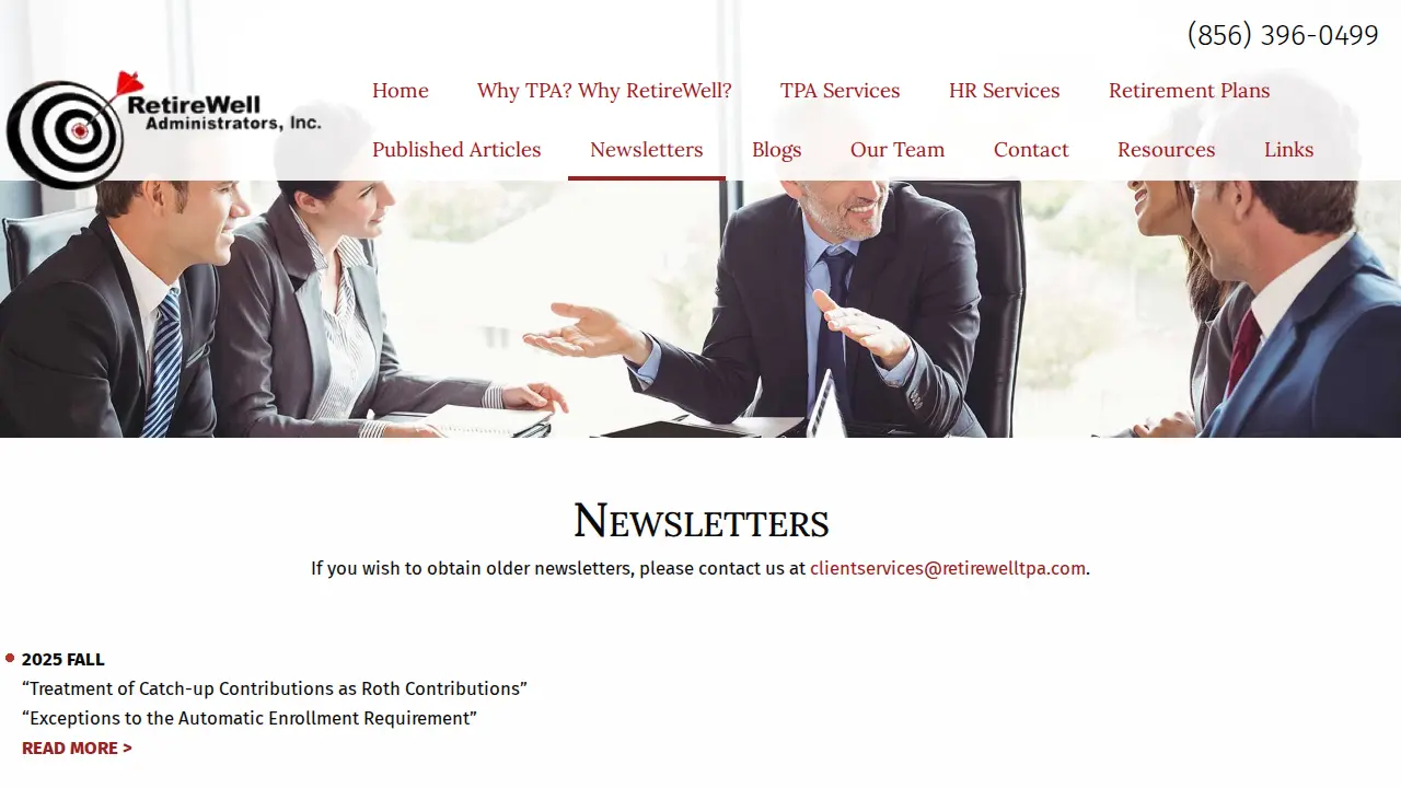 RetireWell Administrators, Inc. page