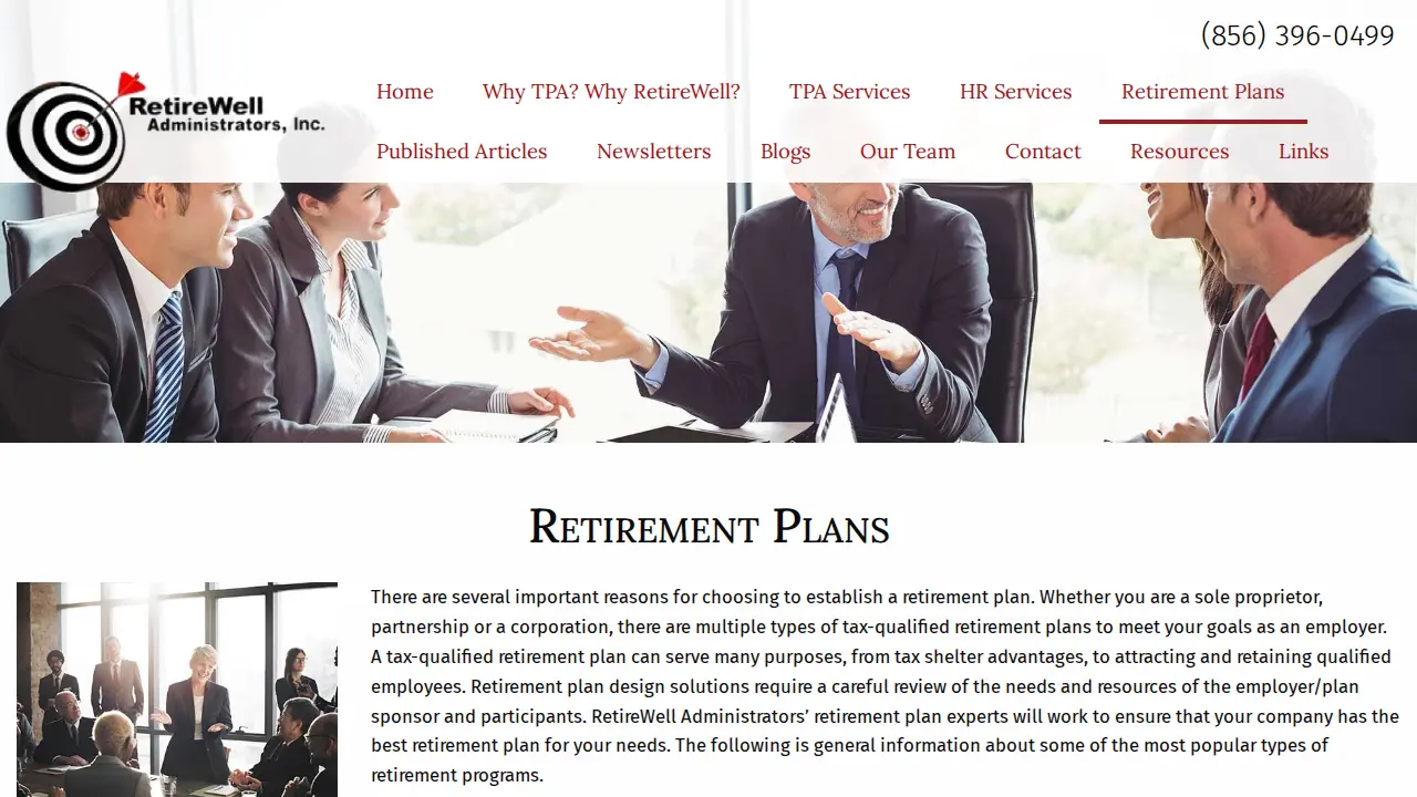 RetireWell Administrators, Inc. page