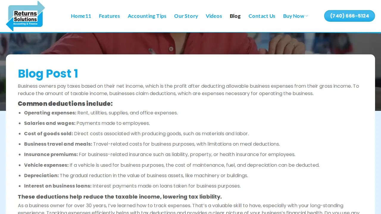 Return.Solutions page
