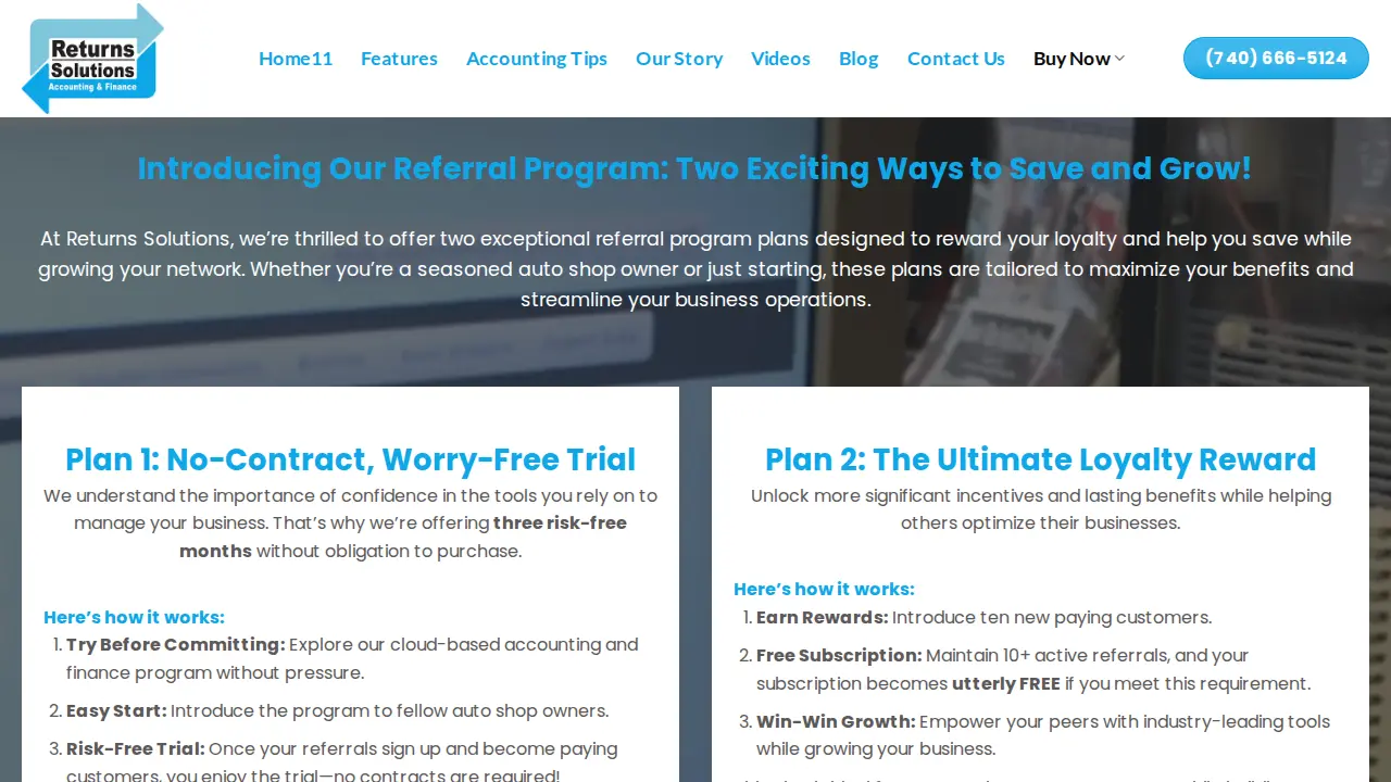 Return.Solutions page