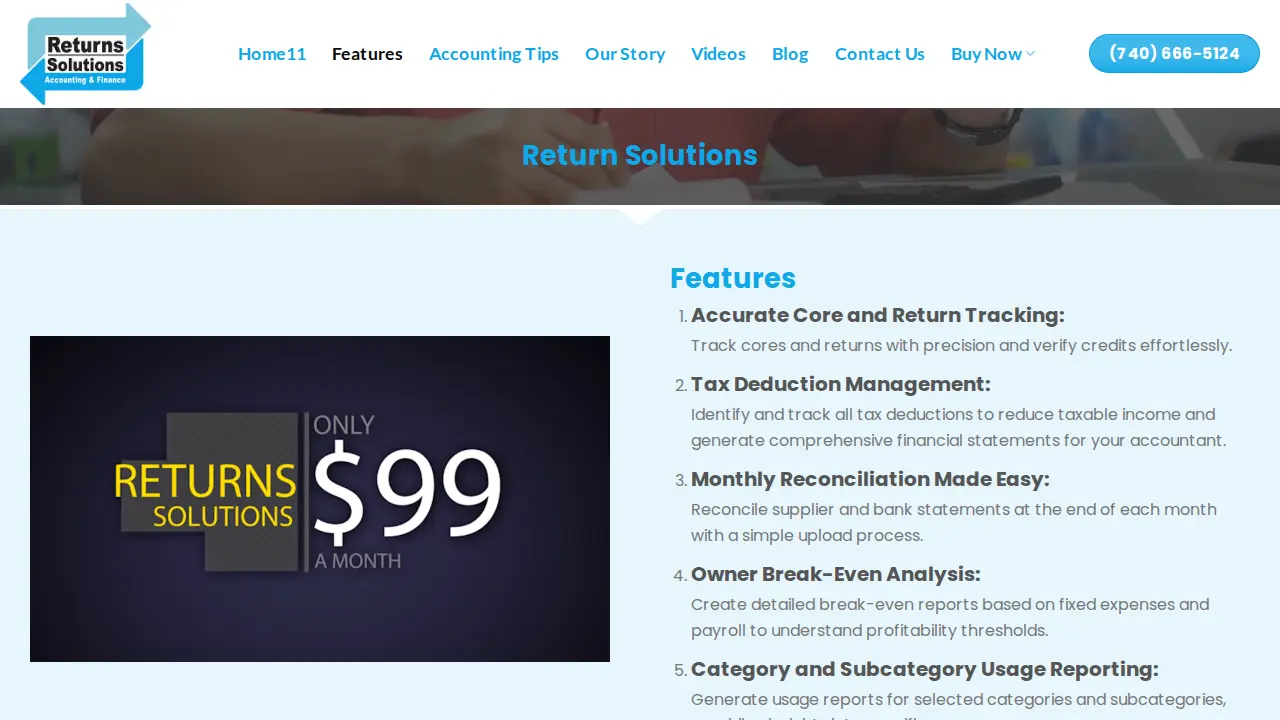 Return.Solutions page