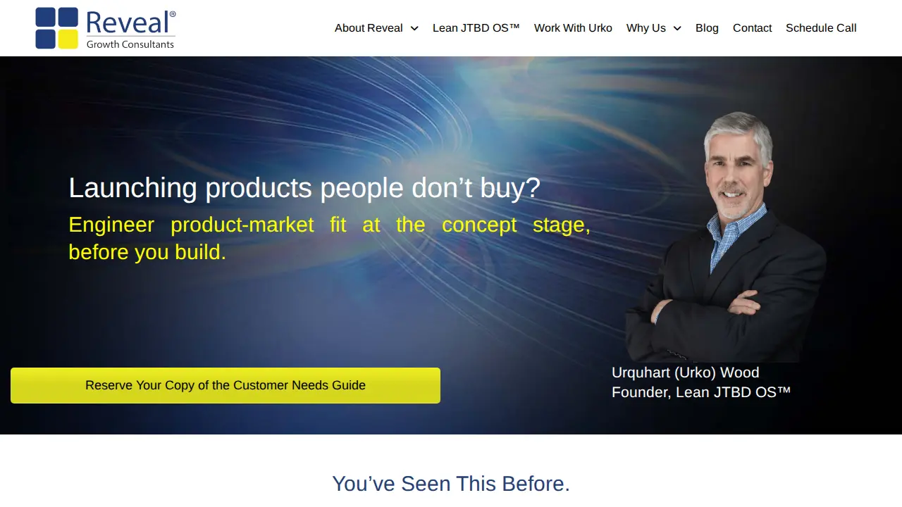Reveal Growth website