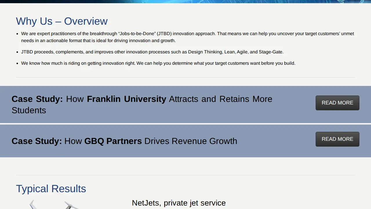 Reveal Growth page