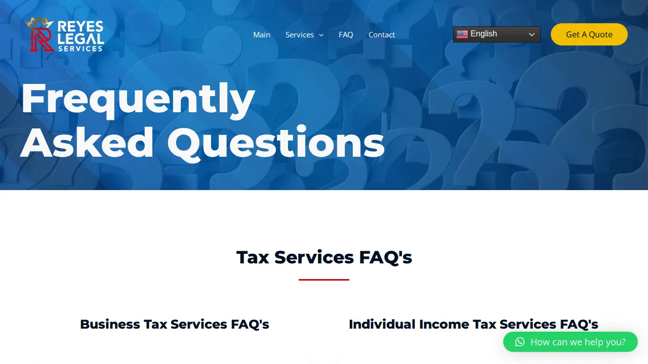 Toro Taxes & Reyes Legal Services of San Jose page