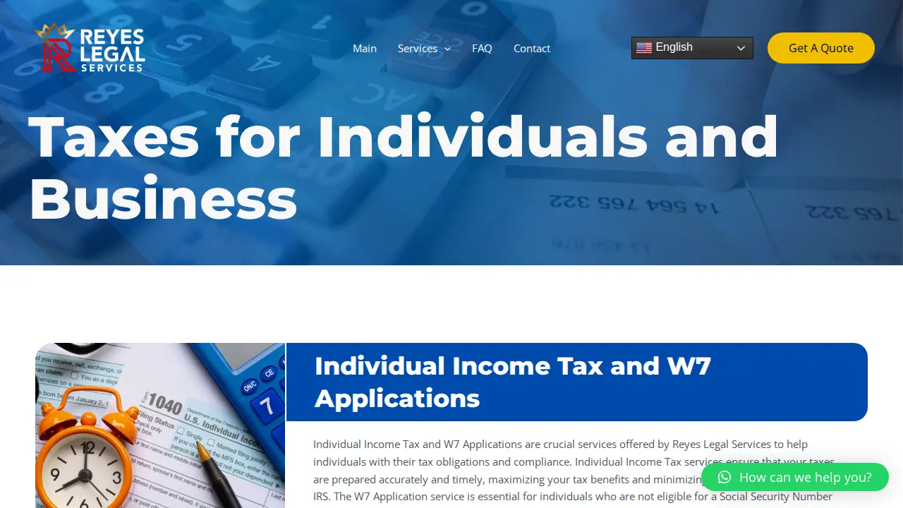 Toro Taxes & Reyes Legal Services of San Jose page