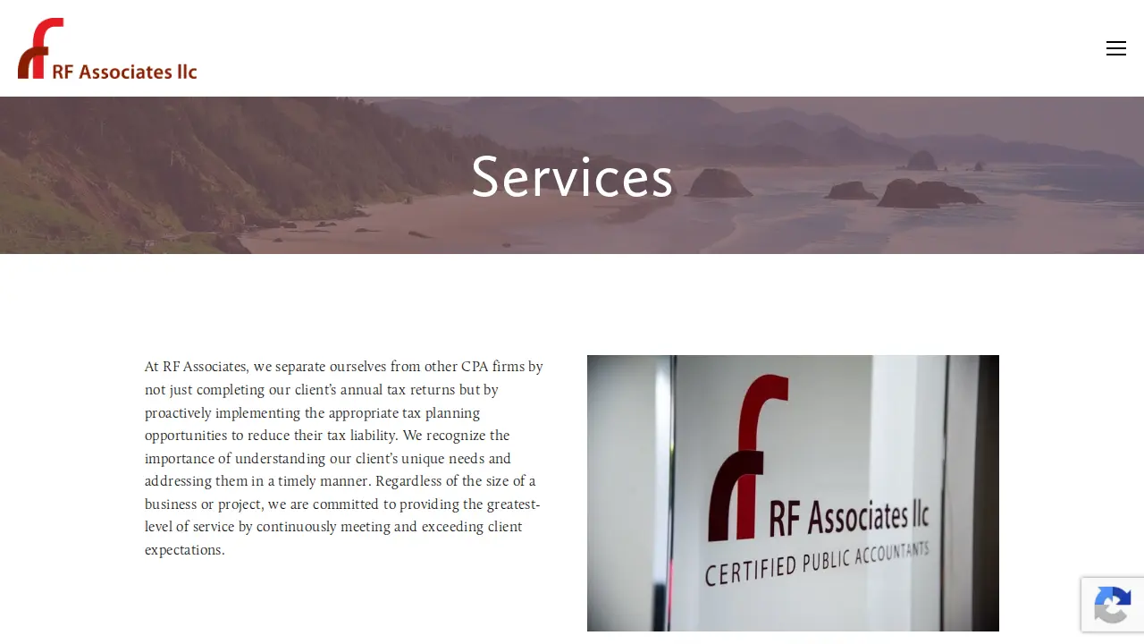 RF Associates page
