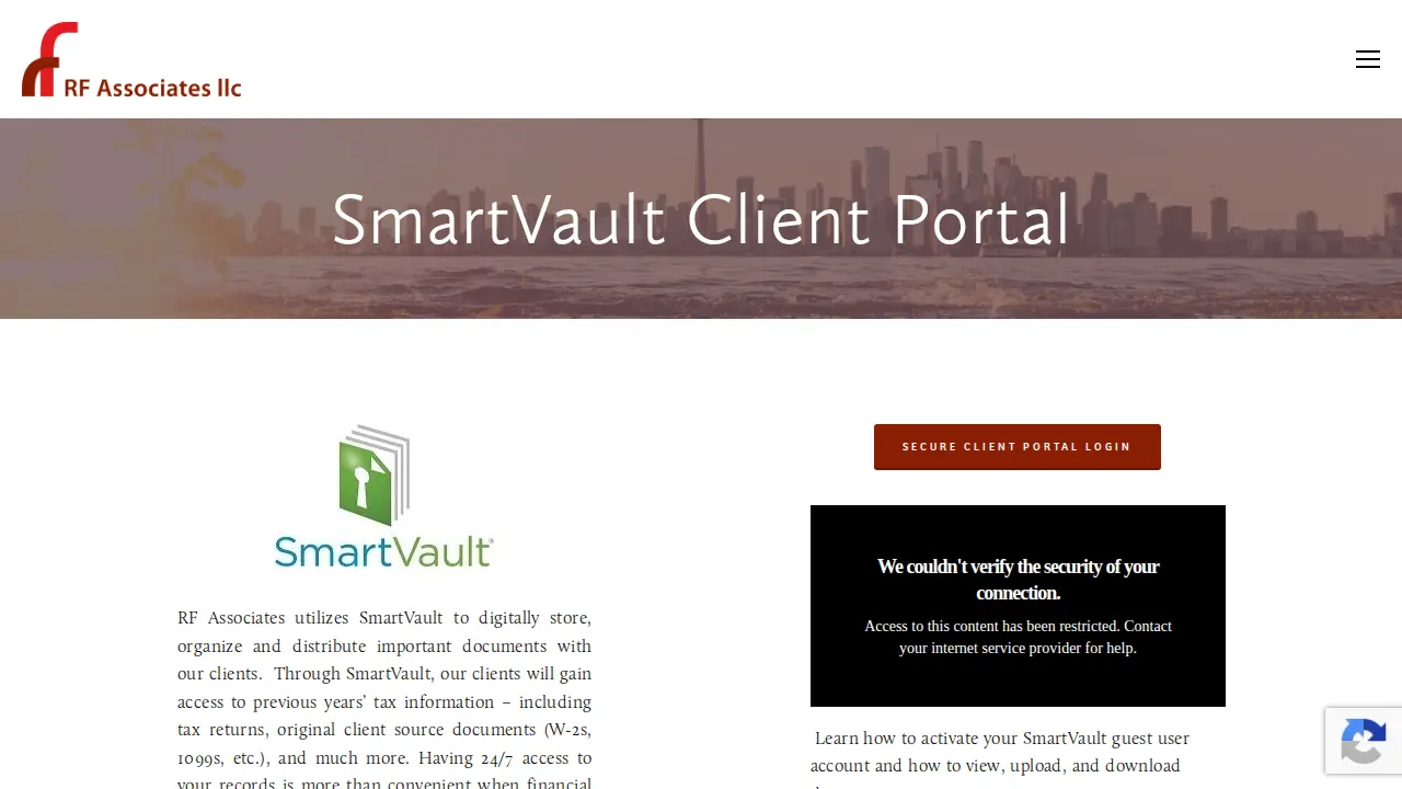 RF Associates page