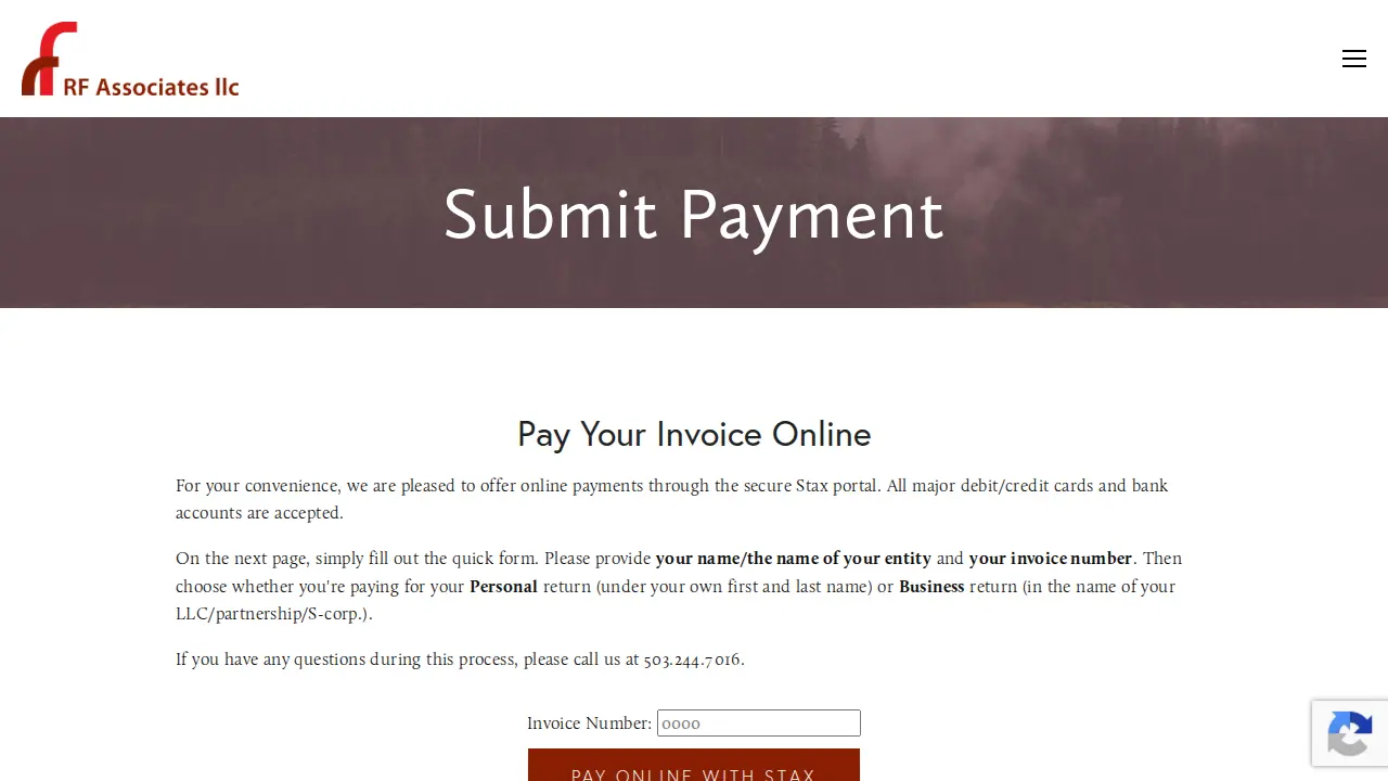 RF Associates page