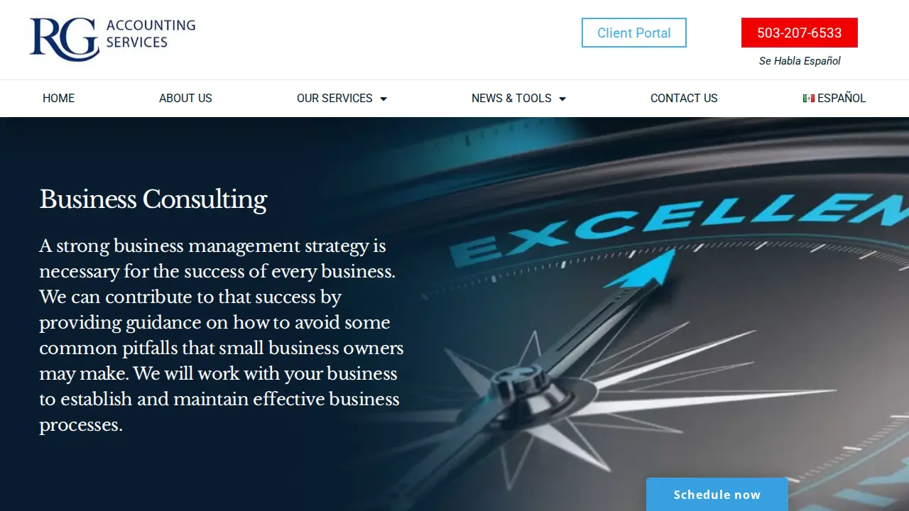 RG Accounting page