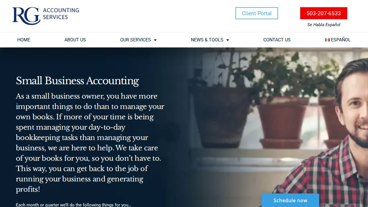 RG Accounting page