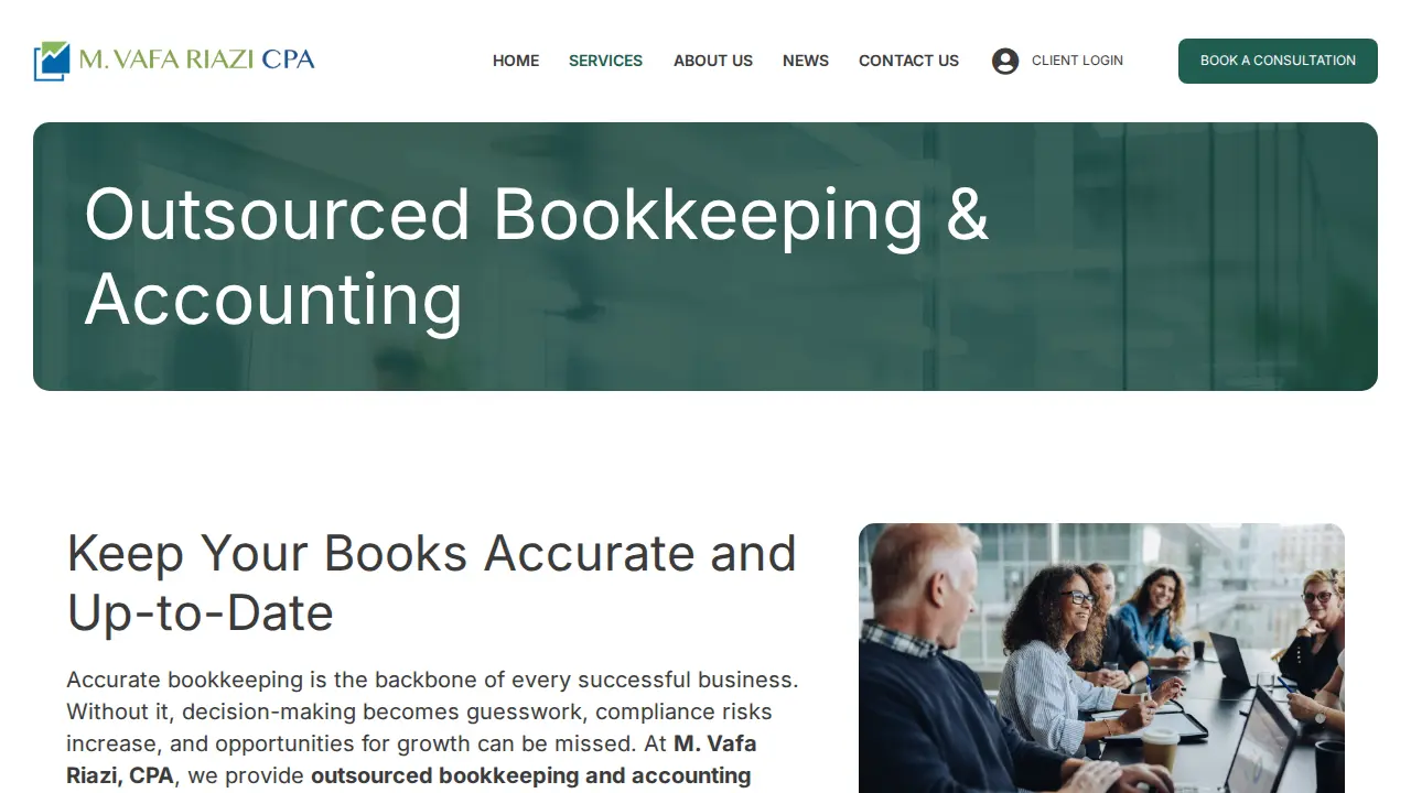 M Vafa Riazi CPA LLC page