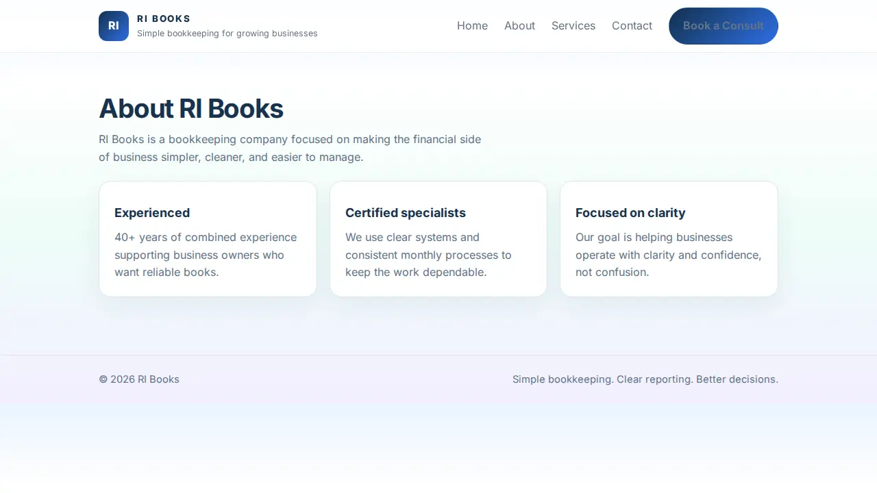 RI Books page