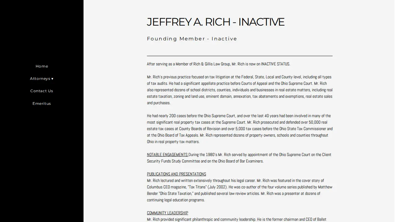 Rich & Gillis Law Group, LLC page
