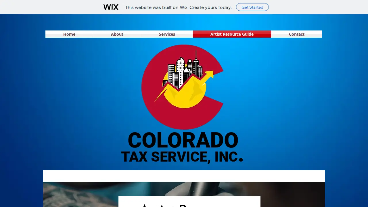 Colorado Tax Service page