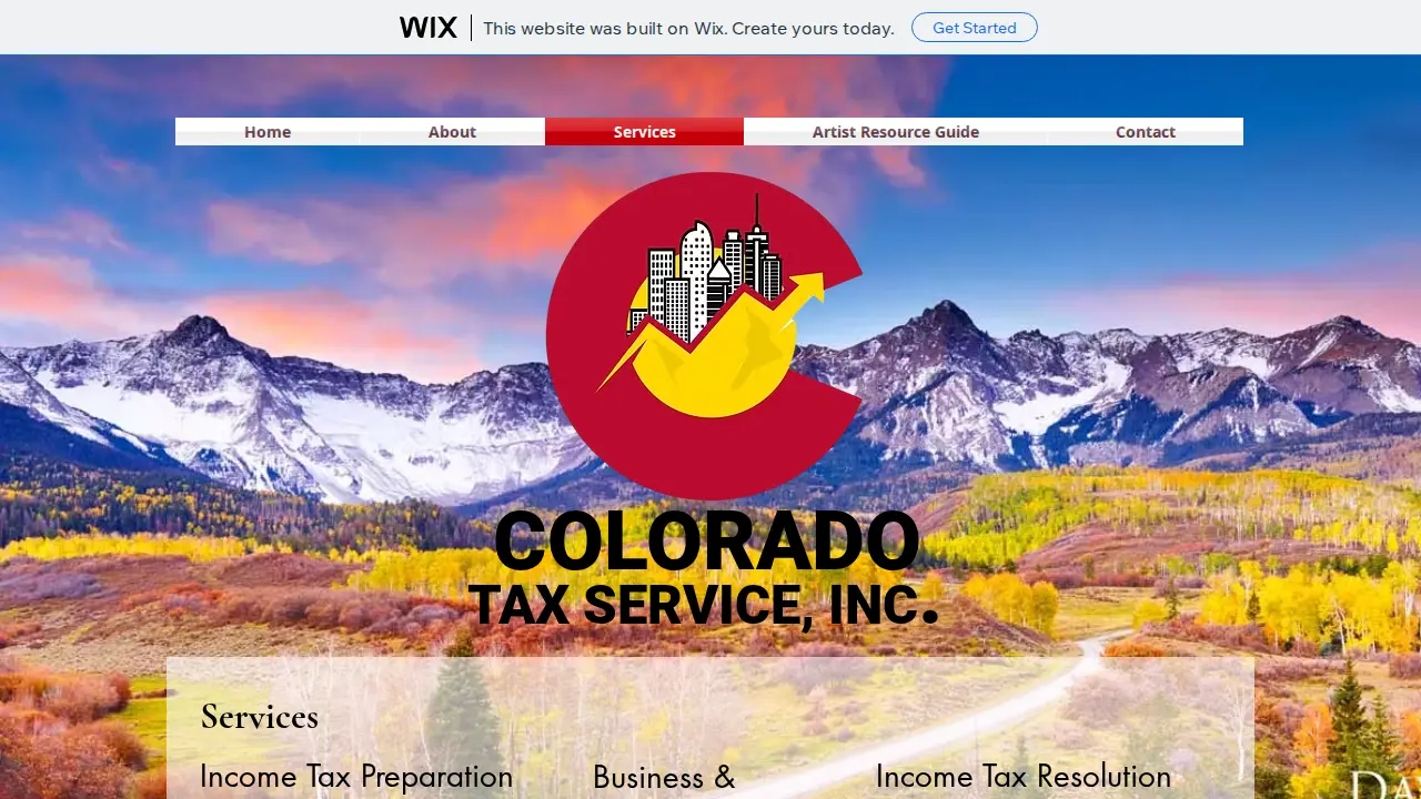 Colorado Tax Service page
