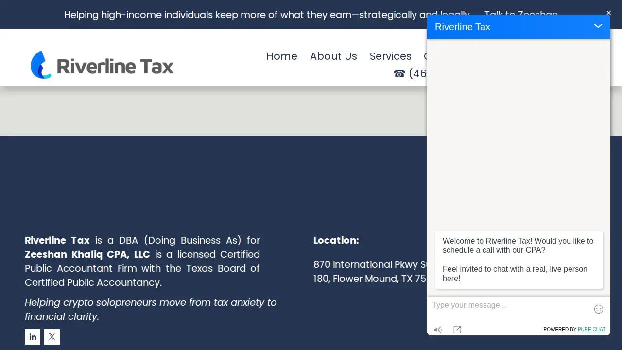 Riverline Tax page