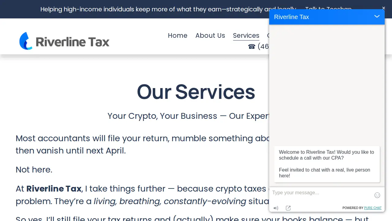 Riverline Tax page