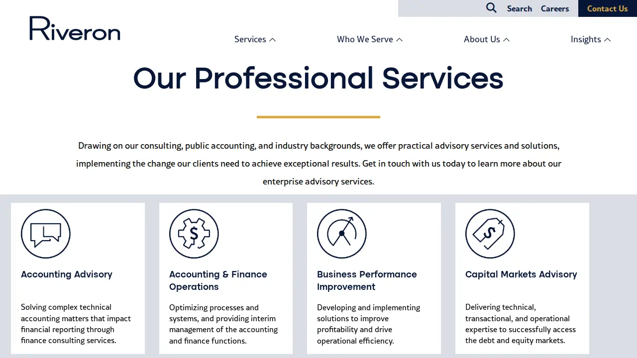 Riveron Consulting LLC page