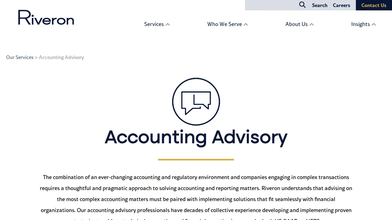 Riveron Consulting LLC page