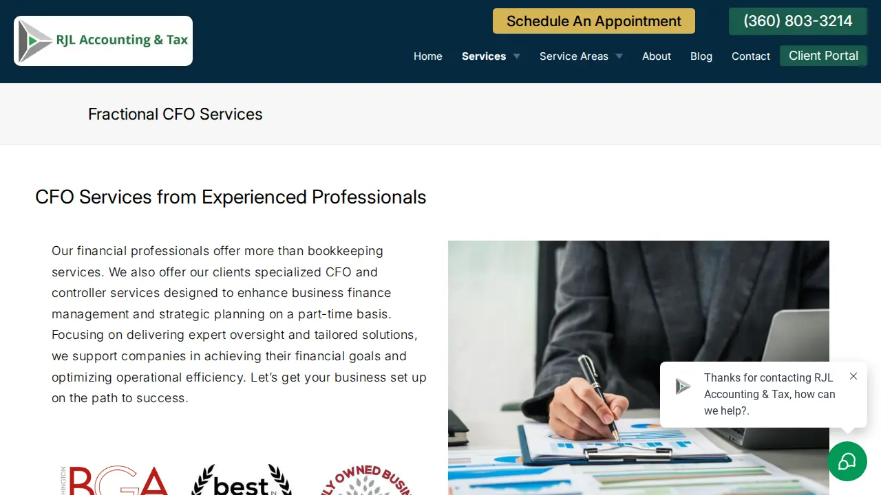 RJL Accounting & Tax page