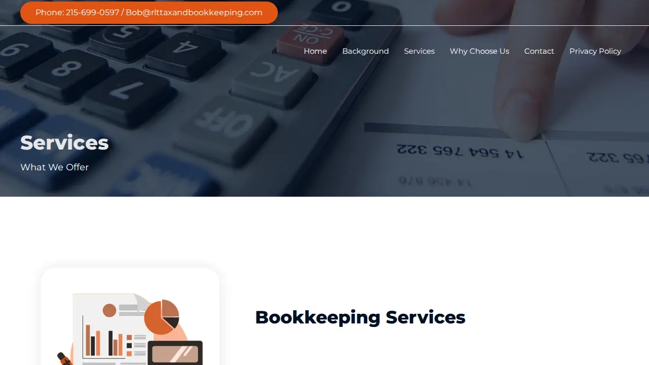 RLT Tax & Bookkeeping Services LLC page