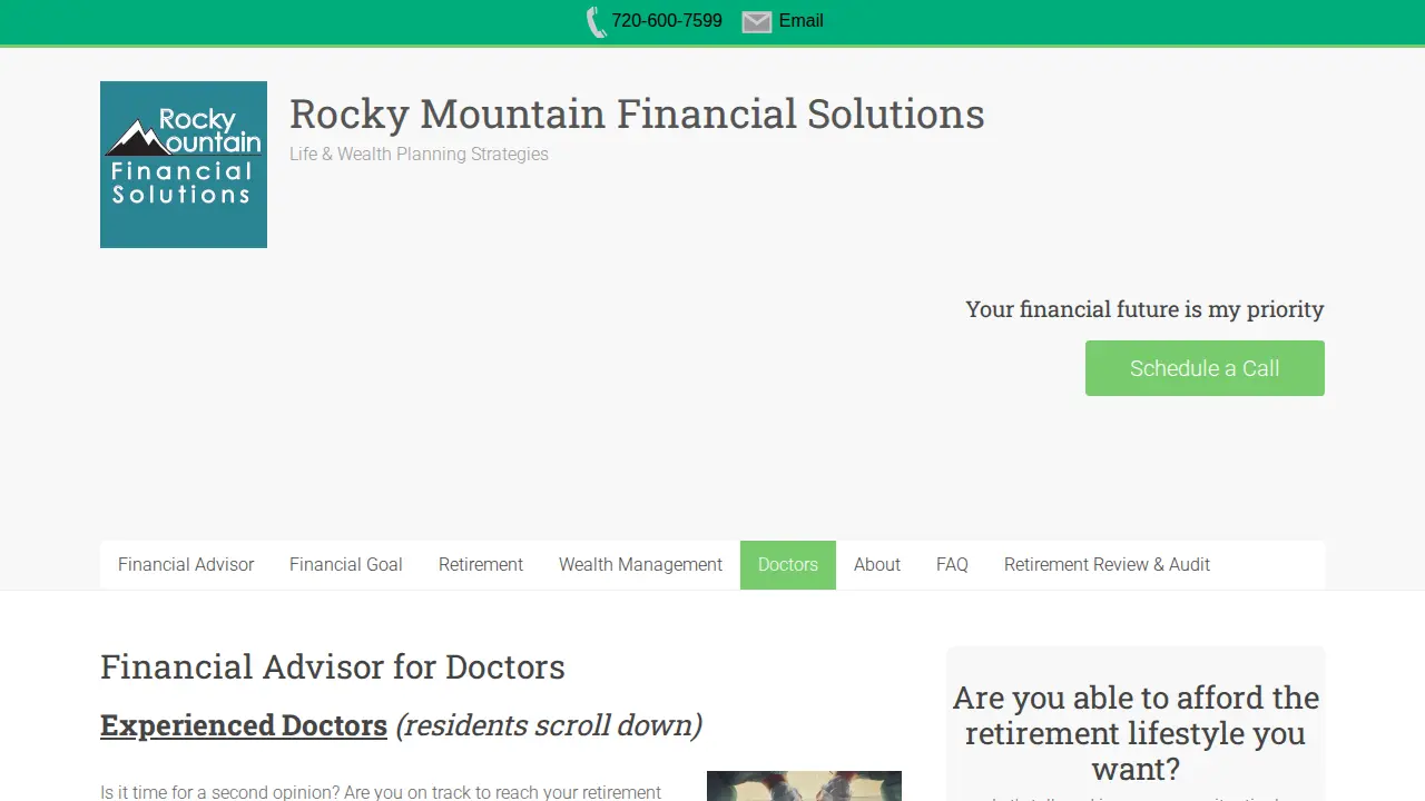 Rocky Mountain Financial Solutions Inc. page