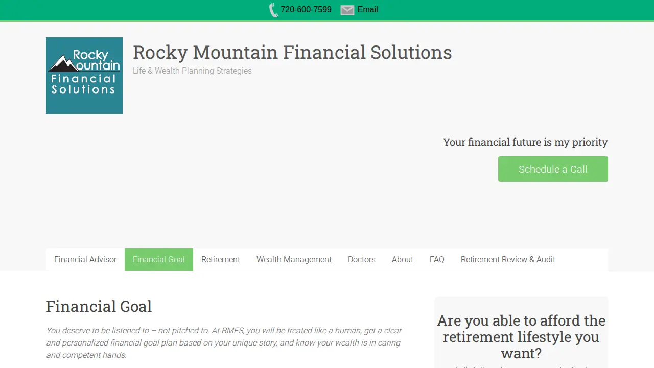 Rocky Mountain Financial Solutions Inc. page