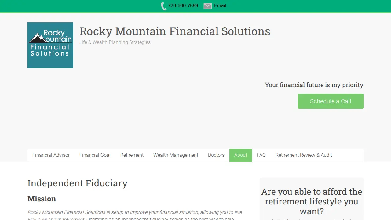 Rocky Mountain Financial Solutions Inc. page