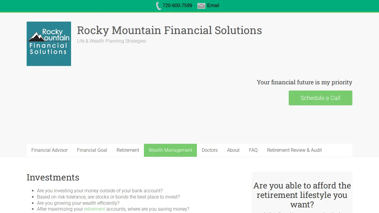 Rocky Mountain Financial Solutions Inc. page