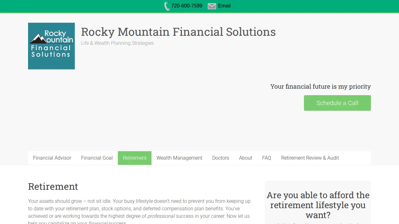 Rocky Mountain Financial Solutions Inc. page