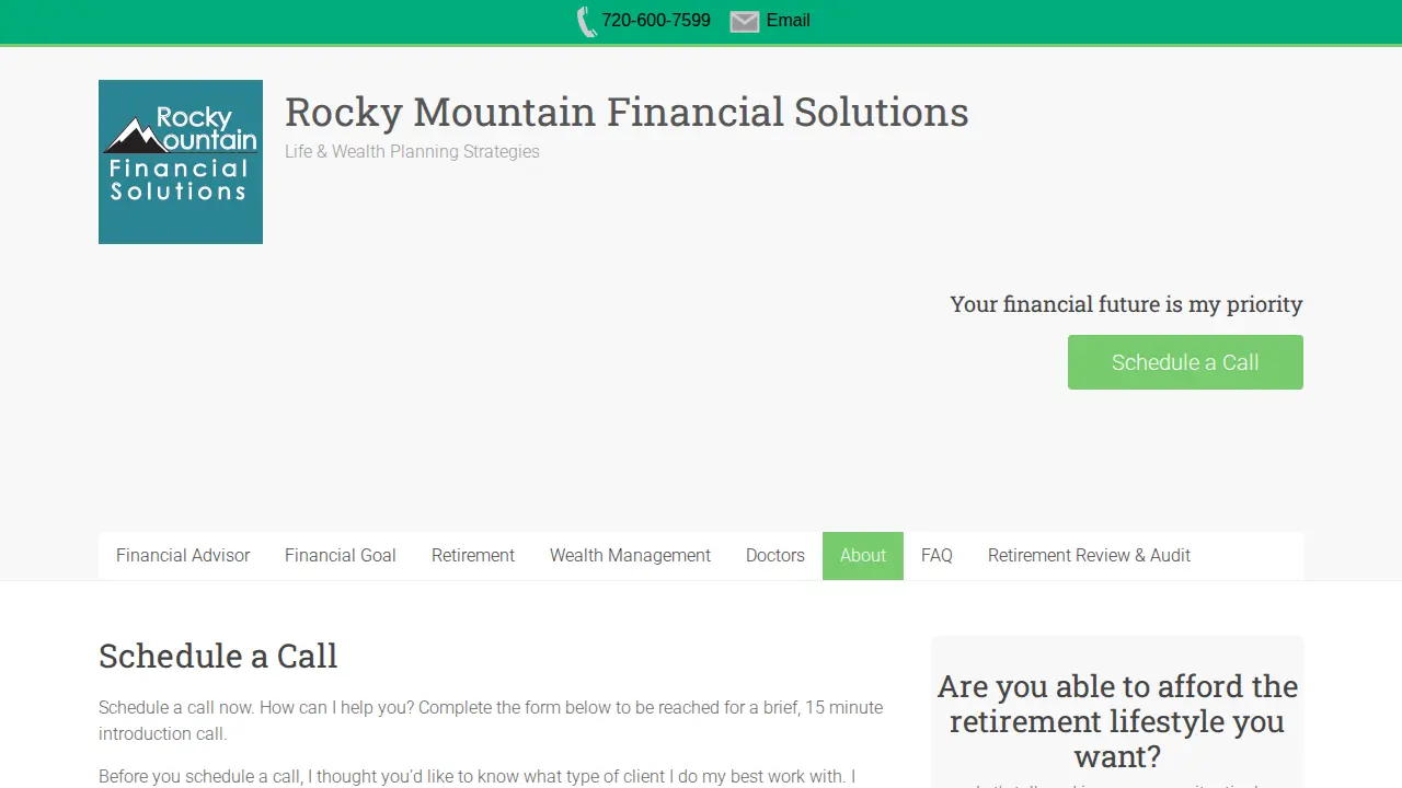 Rocky Mountain Financial Solutions Inc. page