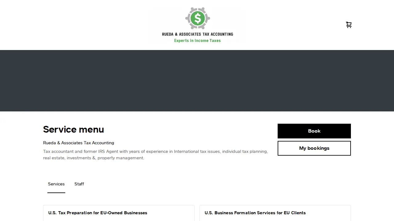 Rueda & Associates Tax Accounting page