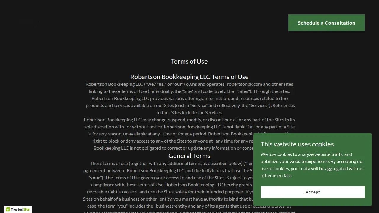 Robertson Bookkeeping LLC page
