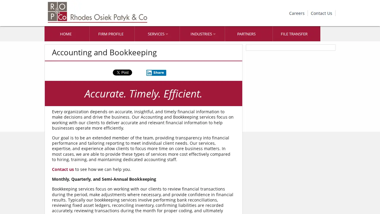 Rhodes Osiek Patyk & Company page