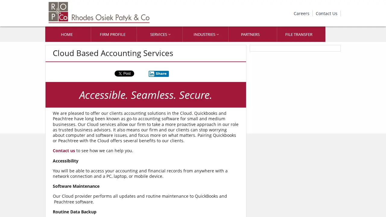 Rhodes Osiek Patyk & Company page