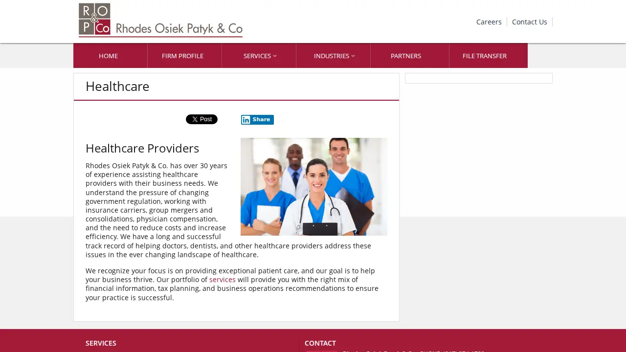 Rhodes Osiek Patyk & Company page