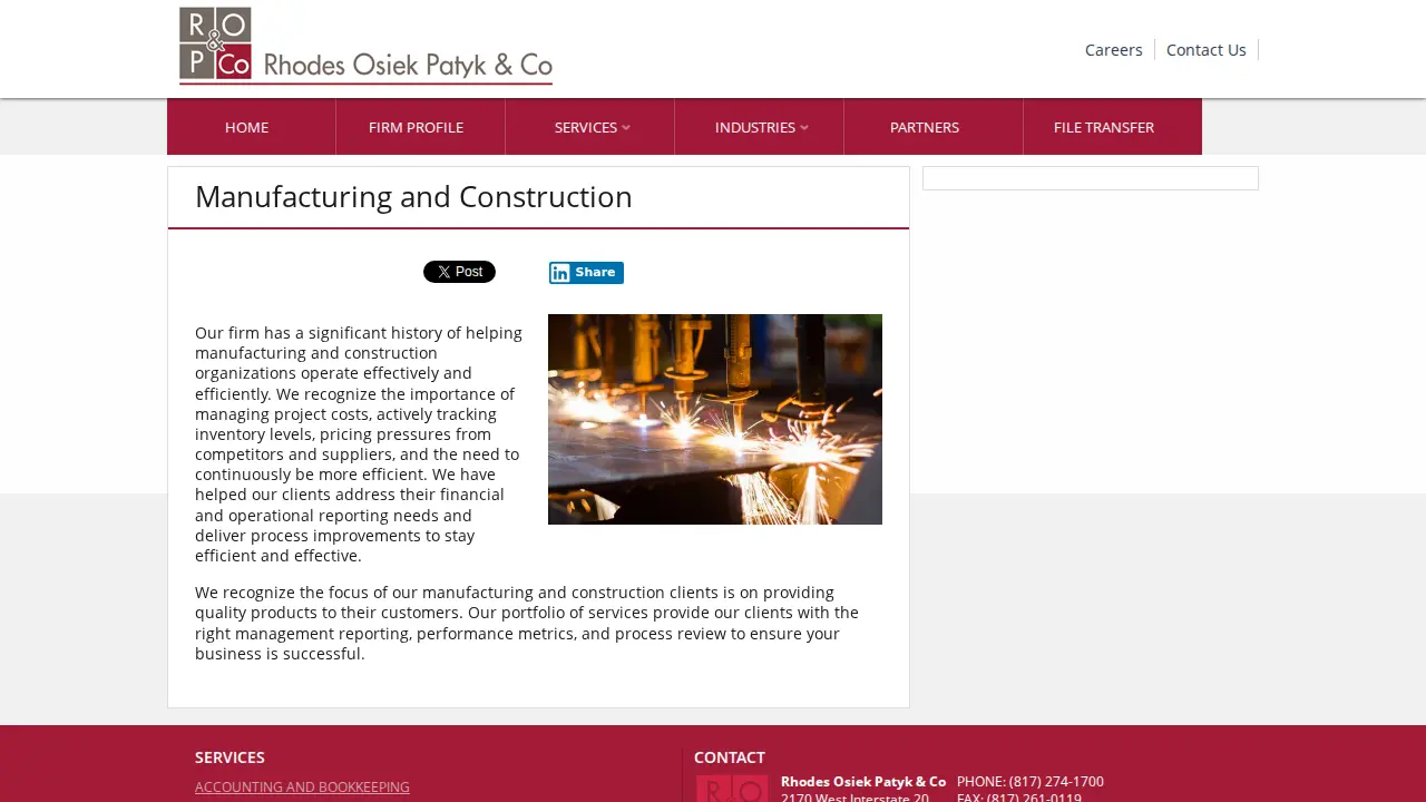 Rhodes Osiek Patyk & Company page