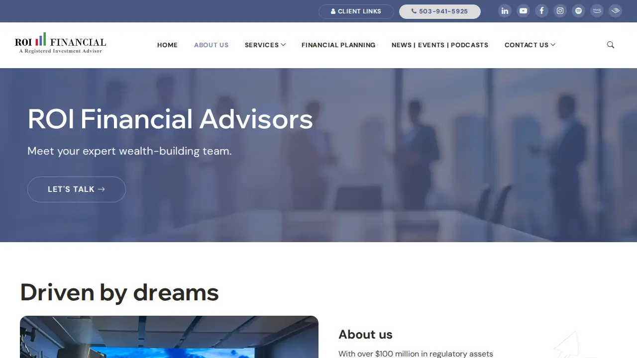 ROI Financial Advisors, LLC page