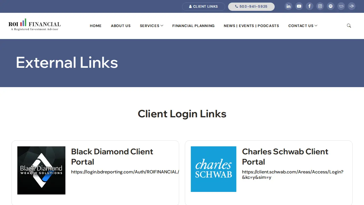 ROI Financial Advisors, LLC page
