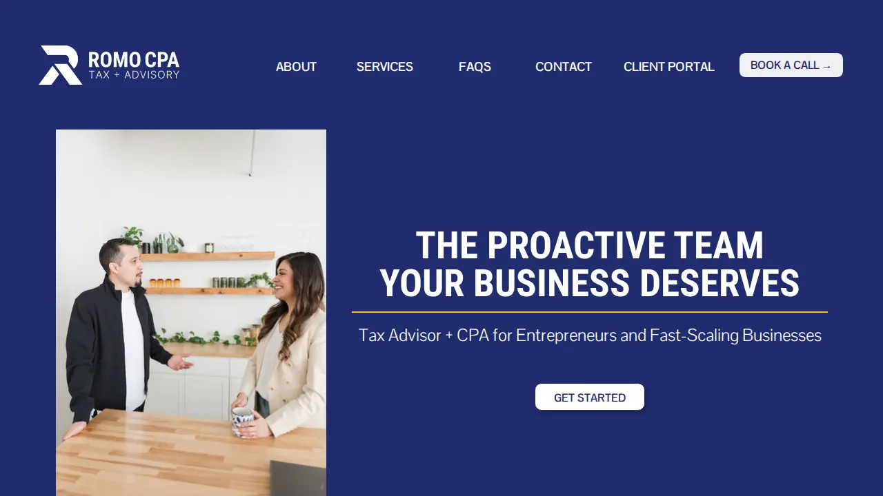 Romo CPA page
