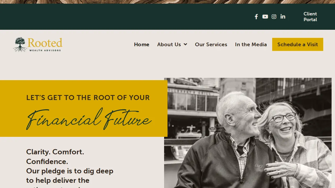 Rooted Wealth Advisors website