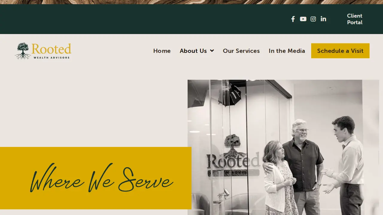 Rooted Wealth Advisors page