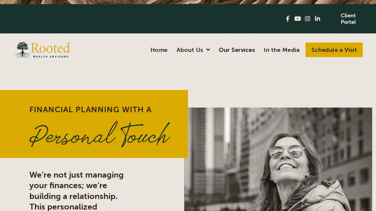 Rooted Wealth Advisors page