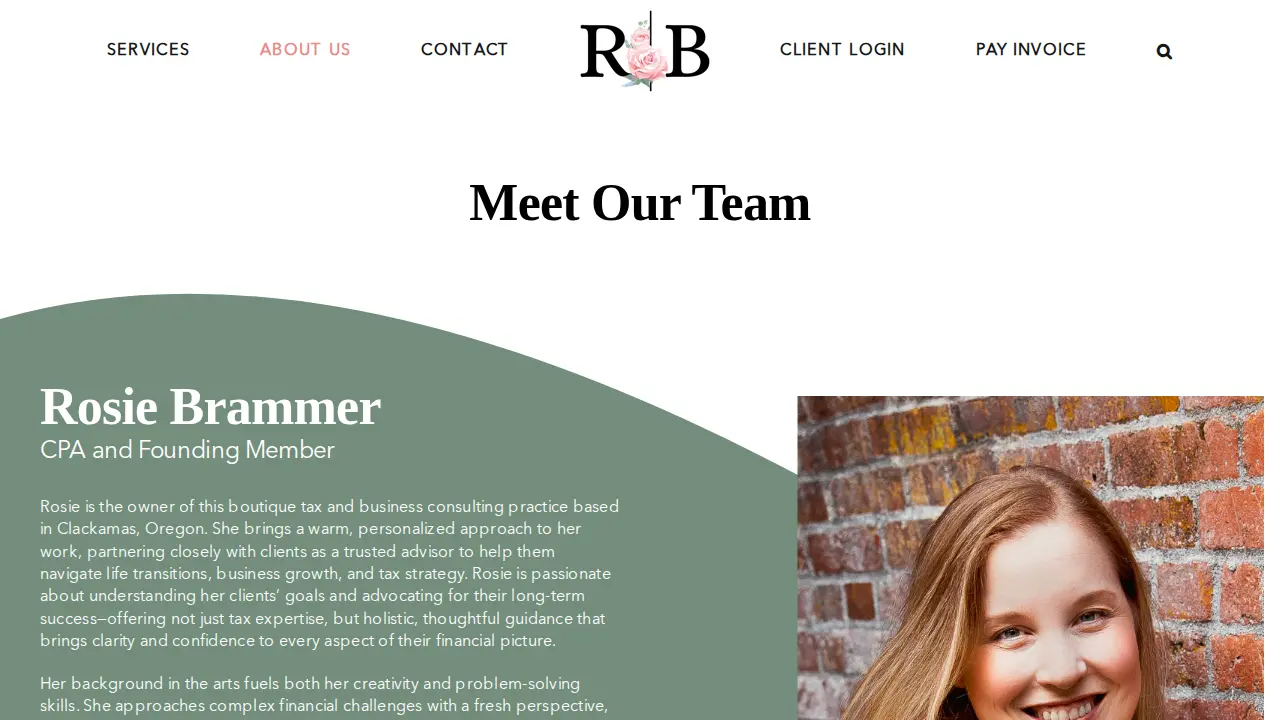 Rosie Brammer CPA, LLC page