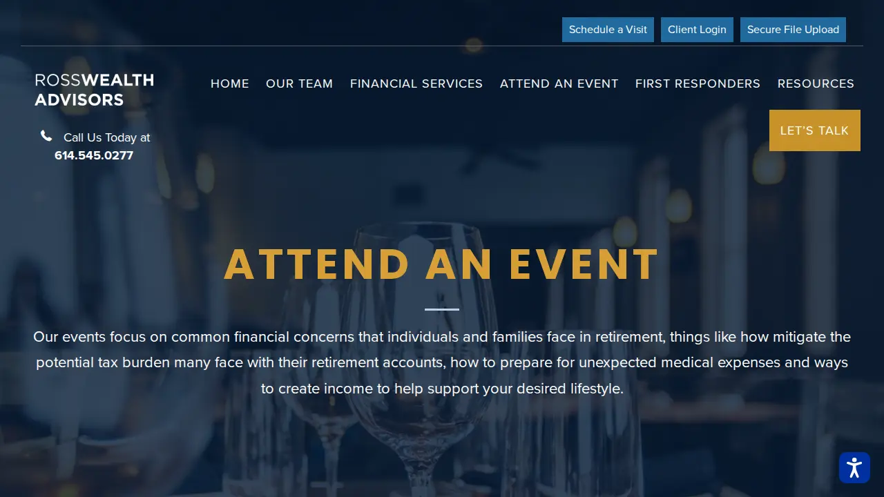 Ross Wealth Advisors page