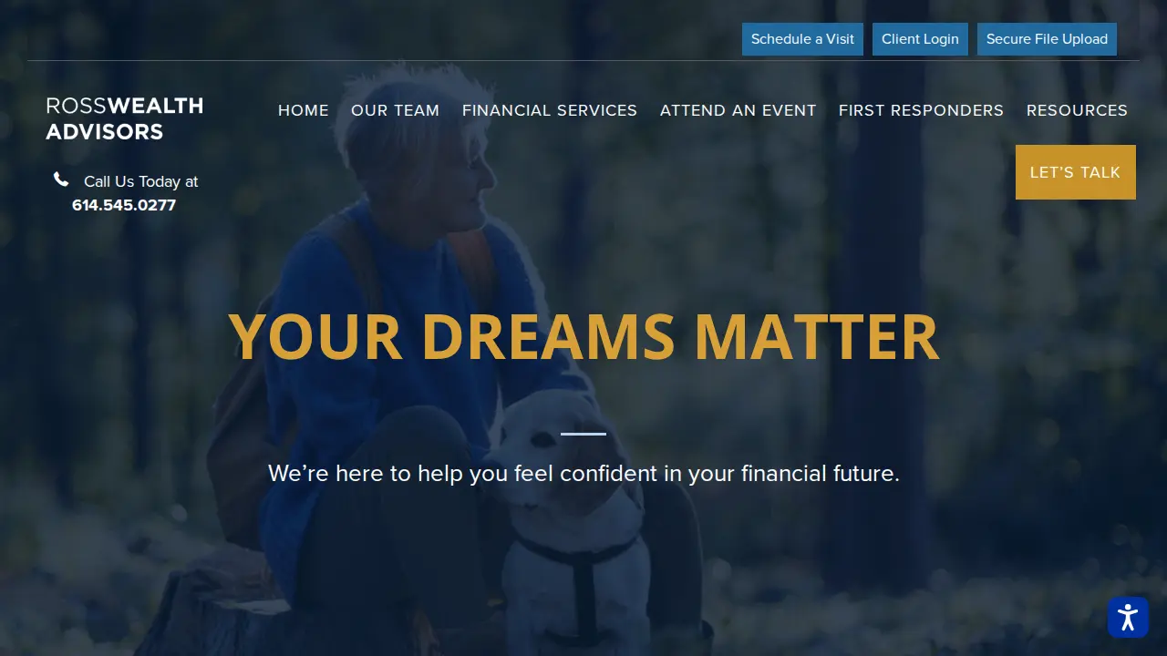 Ross Wealth Advisors page