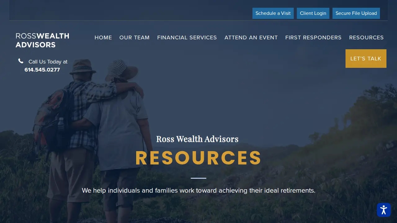 Ross Wealth Advisors page