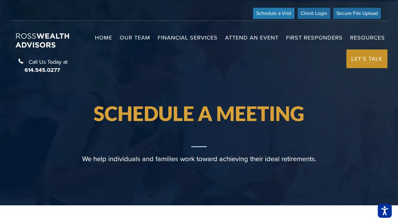 Ross Wealth Advisors page